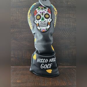 Customized Skull Golf Club Headcover for Driver Fairway Wood Hybrid 135H Option